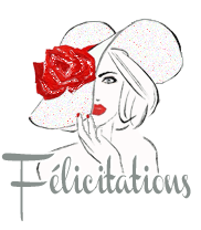 Gif animé félicitations femme